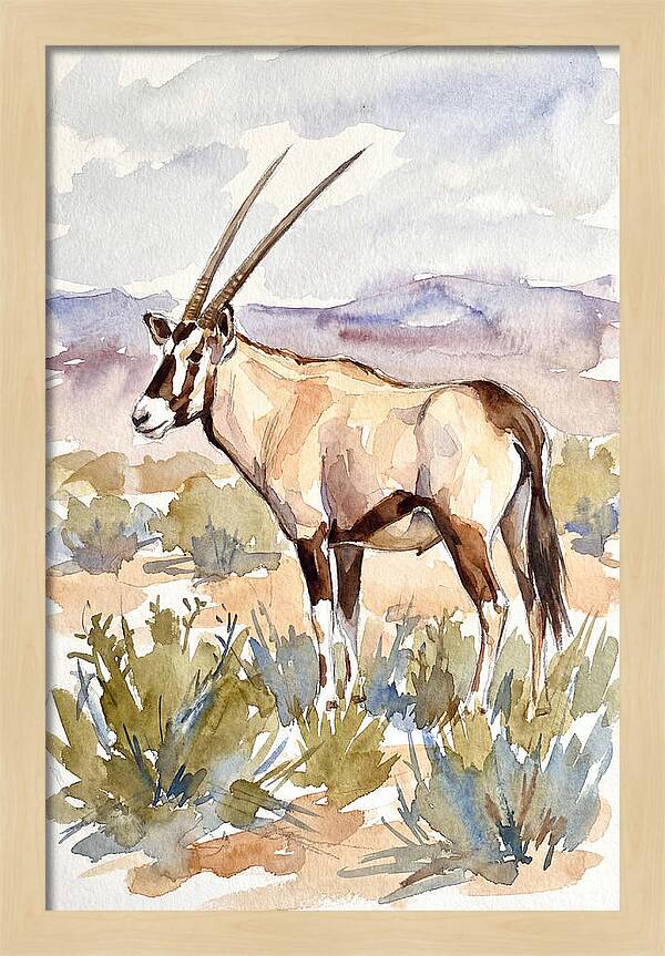 Oryx In Serene Landscape