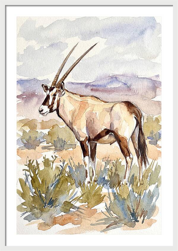 Oryx In Serene Landscape