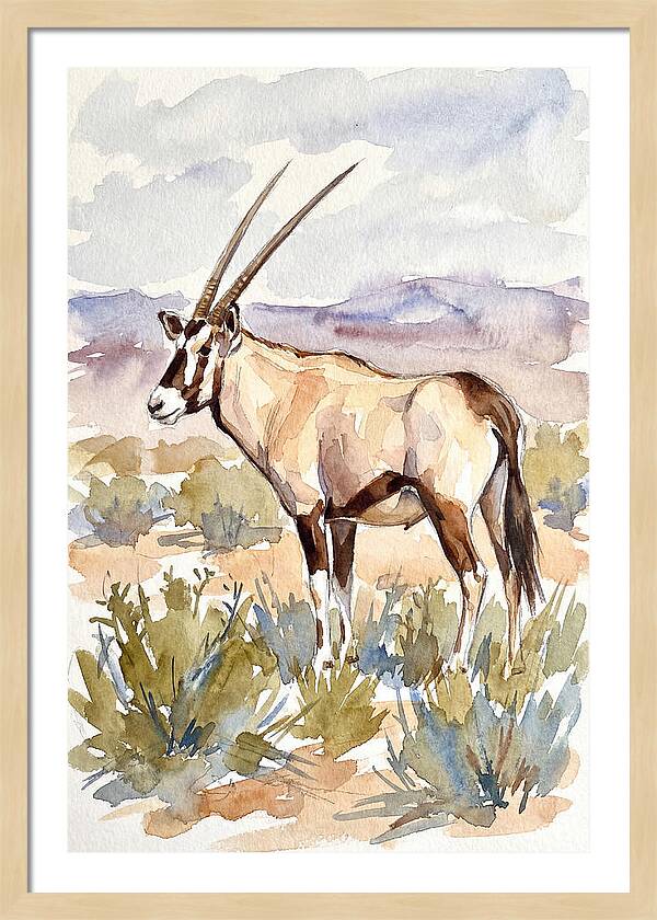 Oryx In Serene Landscape