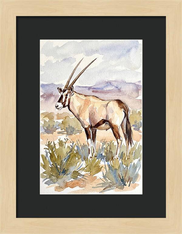 Oryx In Serene Landscape