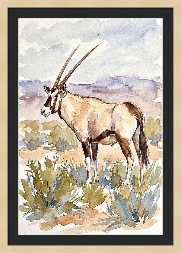 Oryx In Serene Landscape