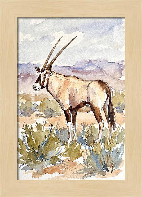 Oryx In Serene Landscape