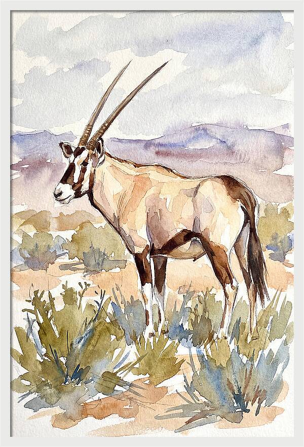 Oryx In Serene Landscape