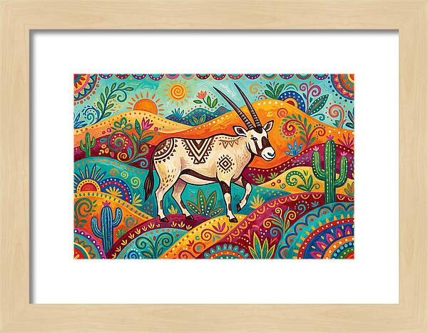 Oryx In Vibrant Landscape