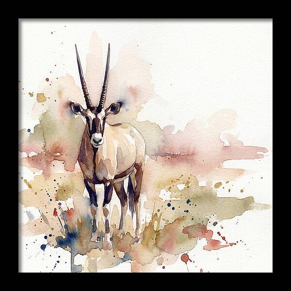 Oryx In Watercolor Splendor