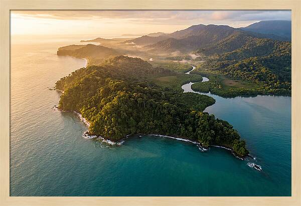 Osa Peninsula At Golden Hour