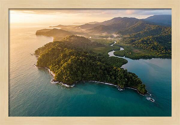 Osa Peninsula At Golden Hour