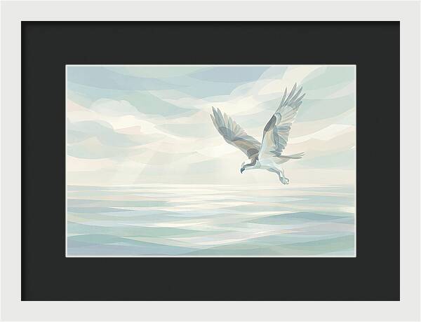 Osprey Diving Into Sparkling Water