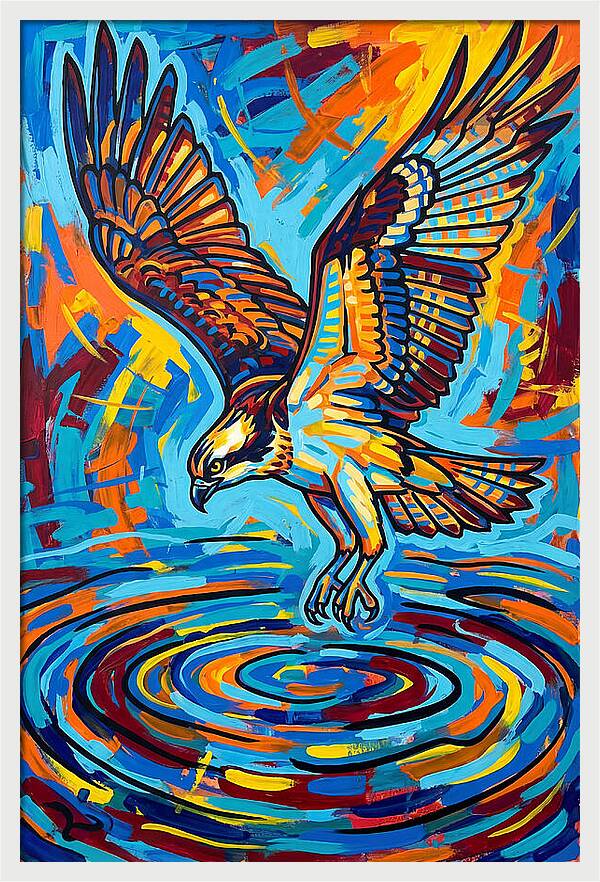 Osprey In Vibrant Flight