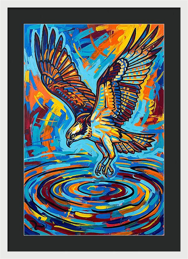 Osprey In Vibrant Flight