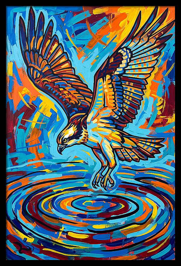 Osprey In Vibrant Flight