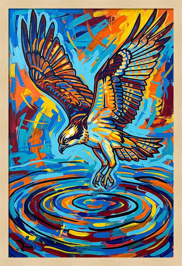 Osprey In Vibrant Flight