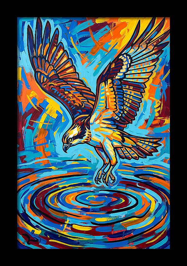 Osprey In Vibrant Flight