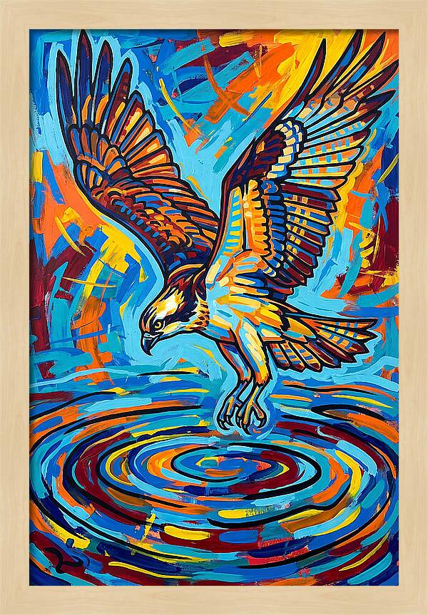Osprey In Vibrant Flight