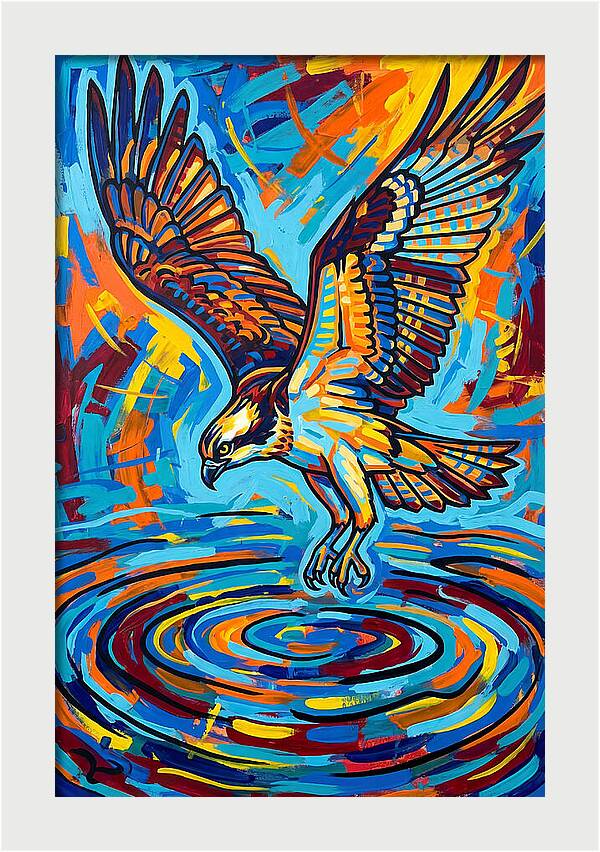 Osprey In Vibrant Flight