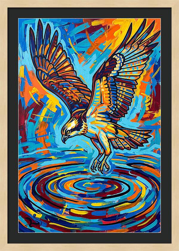 Osprey In Vibrant Flight