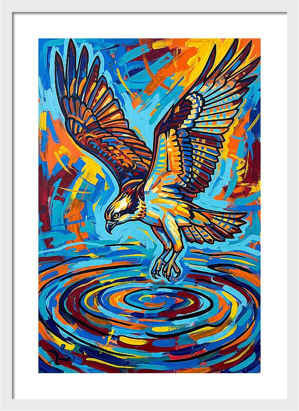 Osprey In Vibrant Flight