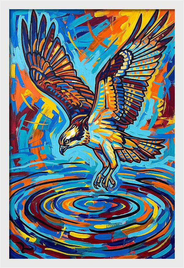 Osprey In Vibrant Flight