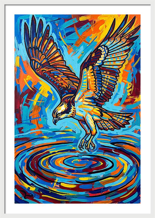 Osprey In Vibrant Flight