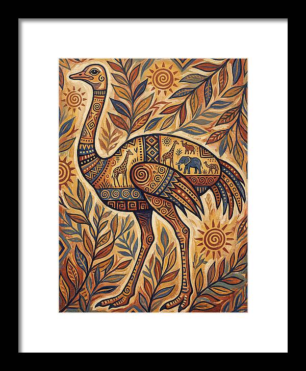 Ostrich Folk Art