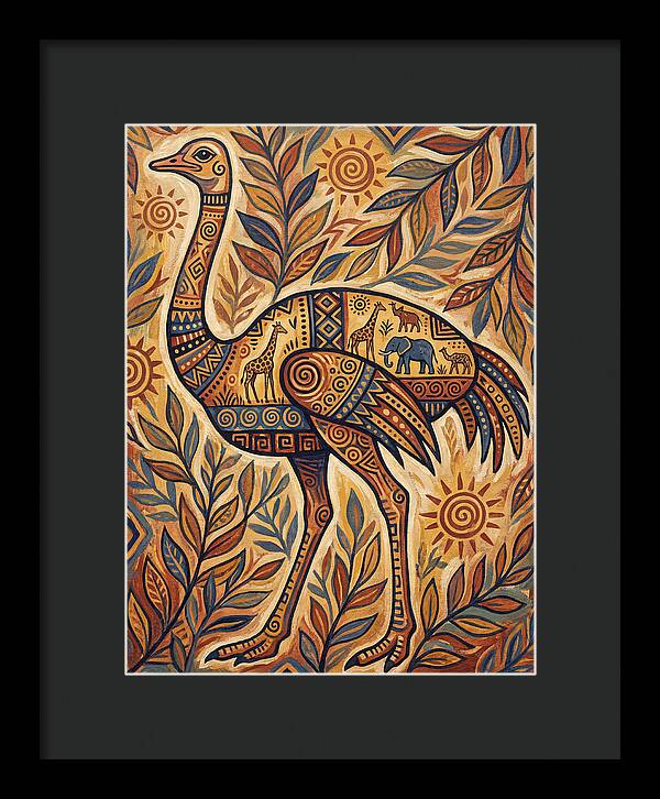 Ostrich Folk Art