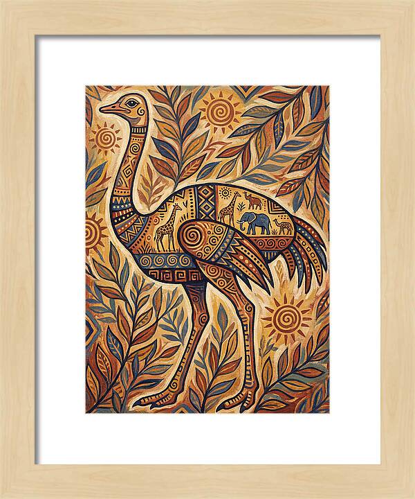 Ostrich Folk Art