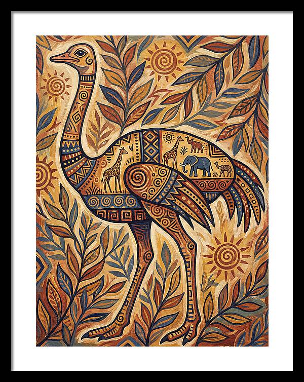 Ostrich Folk Art