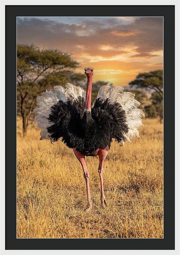 Ostrich Male Display