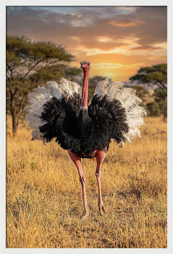 Ostrich Male Display