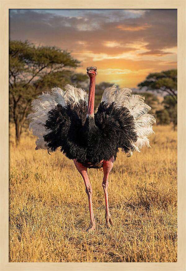 Ostrich Male Display