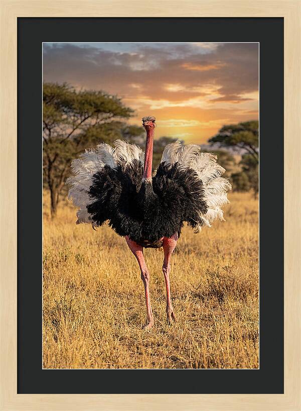 Ostrich Male Display