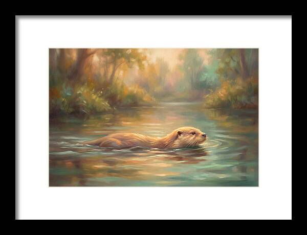 Otter In Tranquil Waters