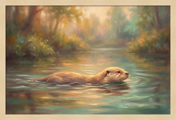 Otter In Tranquil Waters