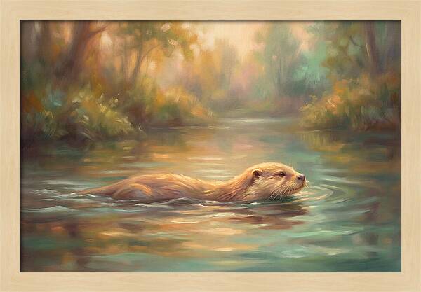 Otter In Tranquil Waters