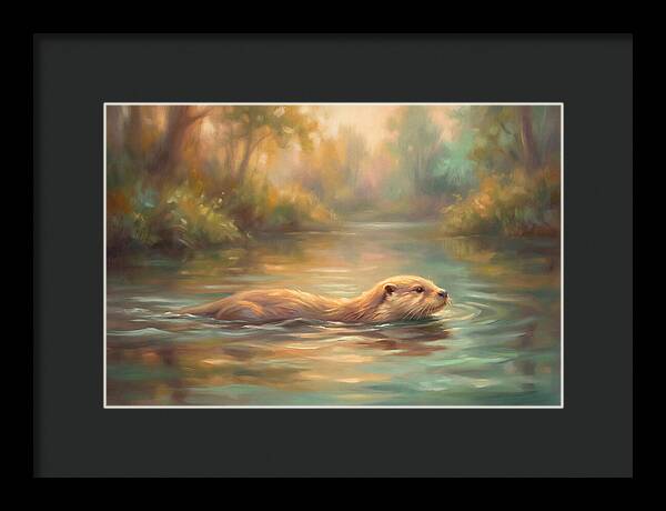 Otter In Tranquil Waters
