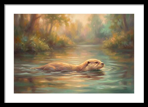 Otter In Tranquil Waters