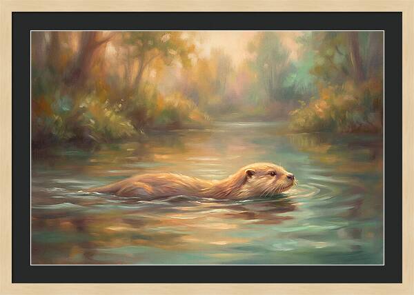 Otter In Tranquil Waters