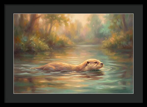 Otter In Tranquil Waters