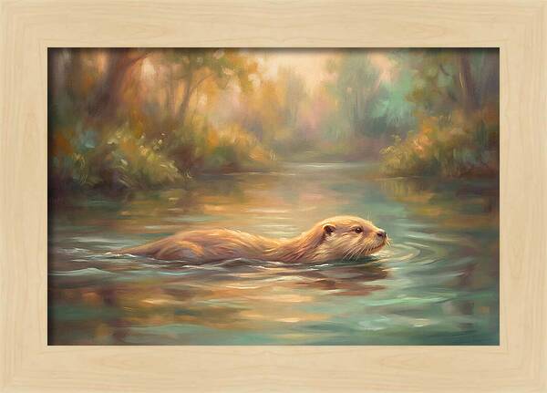 Otter In Tranquil Waters