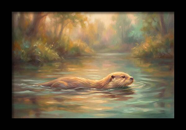 Otter In Tranquil Waters