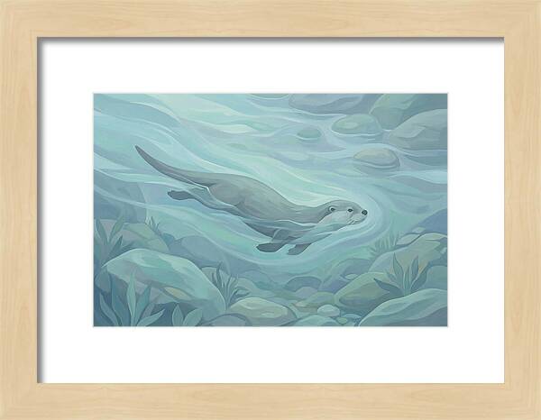 Otter Swimming Gracefully