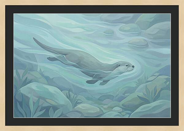Otter Swimming Gracefully