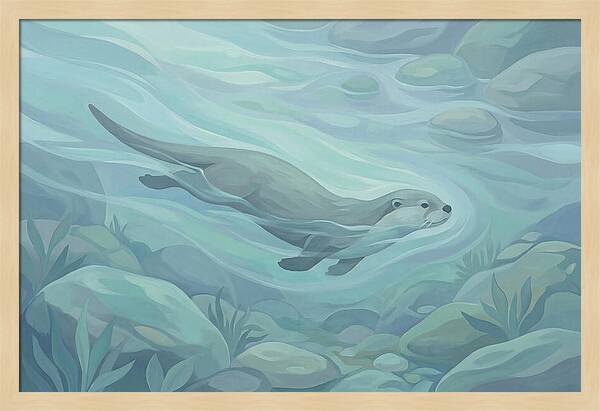 Otter Swimming Gracefully