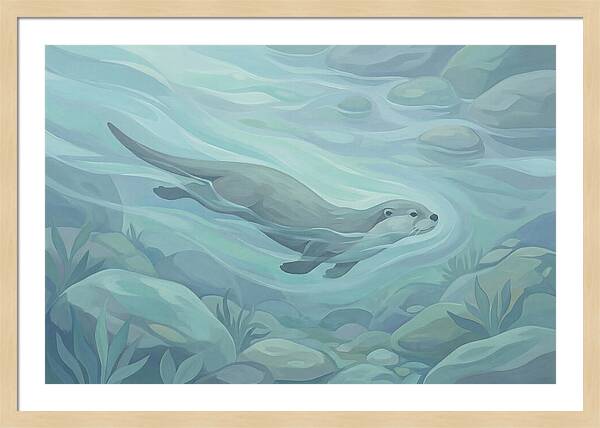 Otter Swimming Gracefully