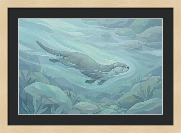 Otter Swimming Gracefully