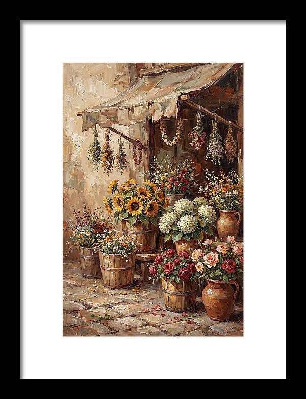 Outdoor Flower Market Stall