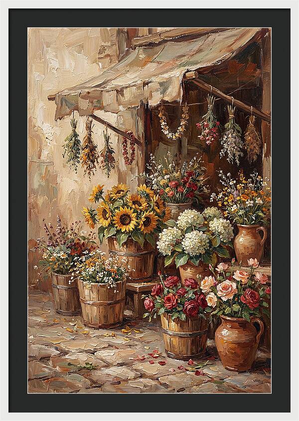 Outdoor Flower Market Stall