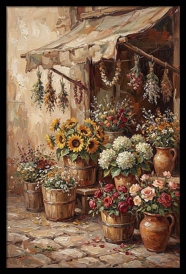 Outdoor Flower Market Stall