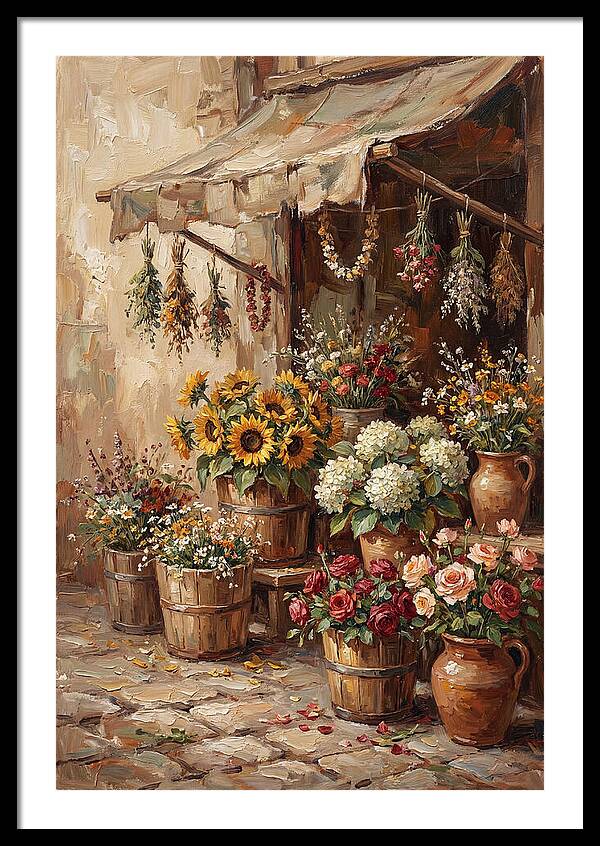Outdoor Flower Market Stall