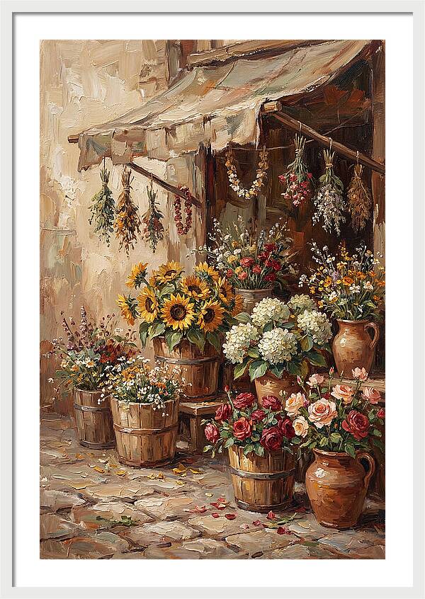 Outdoor Flower Market Stall